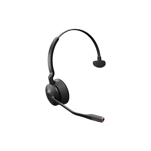 Jabra Engage 55 SE Mono Casque UC, Link 400c DECT Adaptateur USB-C, câble USB-C vers USB-C, étui de Transport, Garantie et Avertissement (brochures de sécurité)