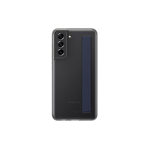 Samsung S21 FE Housse de Sangle Transparente Gris foncé