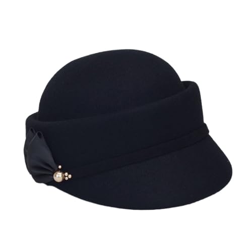 Béret d'hôtesse de l'air en laine pour femme : chapeau d'automne et d'hiver chic