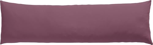 Erwin Müller Seitenschläferkissenbezug Single-Jersey Murnau - aubergine Größe 40x140 - bügelfrei, strapazierstark, elastisch, mit Reißverschluss