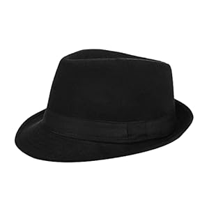 Men Fedora Trilby Hat Panama Hat Elegant Winter Bowler Hats Classic Short Brim Jazz Cap Vintage Style Warm Autumn Winter Gentleman Homburg Party Gangster Cap for Travel Beach Party Outdoor