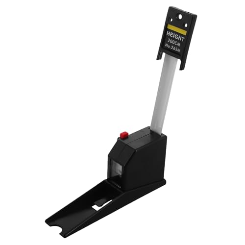 TOKIDNY Medidor de Altura Retráctil y Adultos Regla de Medición Portátil de Abs PVC Resistente Diseño Ligero para Hogar y Escuela Estadiómetro Negro