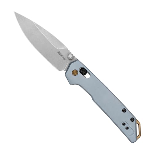 Image of Kershaw Mini Iridium Folding Pocket Knife, 3 inch D2 Steel Blade, DuraLock, Aluminum Handle, Pocketclip