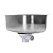 NOENNULL RV Sink Stainless Steel Mini Single Bowl RV Sink Wash Basin for Cars Boats RVs Yachts 12.6x8.66x4.72 in