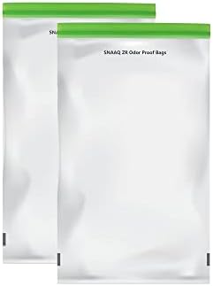 Odor Proof Storage Bags-12x20 Inch, Reusable Double-Tracked Zip Closure Barrier Storage Bags Lock in Odors Keep Contents Fresh and Waterproof, Large No-Odor Bear Bag fit Camping, Hiking, Water Sports and Home Organization(2 Pack)