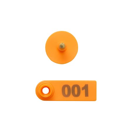 100 Marchi Auricolari Per Bestiame Set Marchi Auricolari In Plastica Per Bestiame per ovini Numerate 001-100