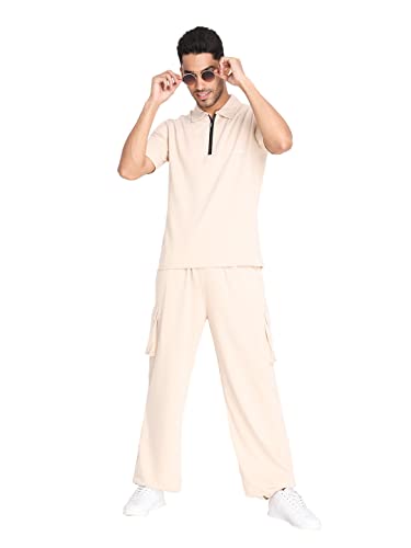 Image of CHKOKKO Men's Baggy Track Pants for Gym Workout Running Casual Wear Sports Lower with Pockets Adjustable Drawstring Waist Lightweight Quick Dry Activewear Fitness