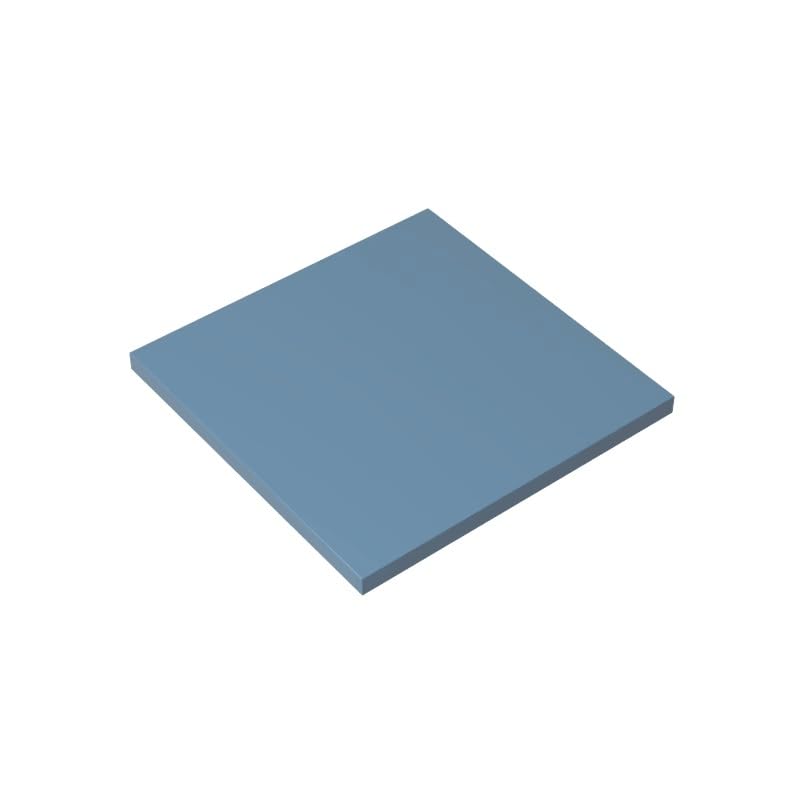 10202 Foundation Plate Tile 6x6 with Bottom Tubes, Sand Blue, 10 PCS