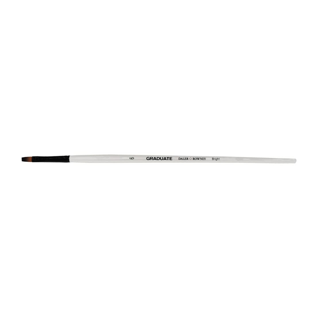 Daler-Rowney Graduate Multi-Technique Brush, Synthetic Hair, Long Handle, Bright, 6