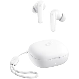 Soundcore P20i Wireless Bluetooth Earphones by Anker, Wireless Bluetooth 5.3 Headphones, 10 mm Drivers, Low Bass, 30 H Playback, IPX5 Waterproof, EQ Via App, 2 Microphones, Single Earphone M