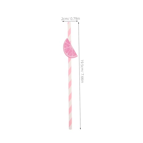 Pitillos de papel multicolor 30 piezas 19.5 cm miniatura 2