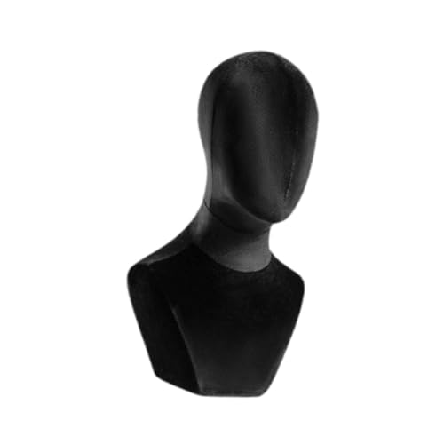 Buste mannequin tête en velours de table haute performance pour bijouterie - 7