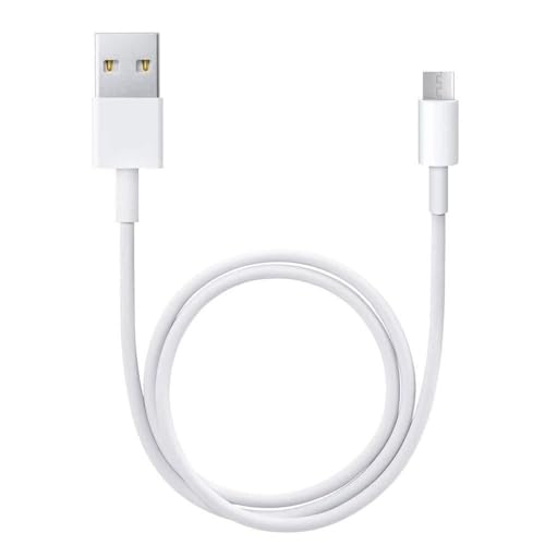 Cable Micro USB para ASUS Zenfone Live (L1) ZA550KL Cable USB Trenzado de Nailon, 1,3 m, Cable de Carga y sincronización rápido de Datos Câble 2 Mètres Blanco