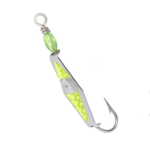 Clarkspoon Flashspoon - Silver with Chartreuse Flash Tape - 4 Sizes 00
