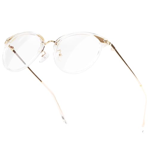 Image of Blue Light Glasses for Women Retro Round Gaming Glasses Anti Blue Ray Computer Screen Glasses Men Reading Glasses