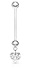 Heart Gem Dangle 14g BioFlex Maternity Pregnancy Pregnant Navel Bio Flex Navel Belly Ring- Choose Red, Pink, or Clear (Clear)