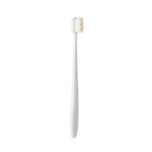Extra Soft Toothbrush for Sensitive Teeth, for Fragile Gums, 20,000 Micro Nano Fine Bristles for Deep Cleaning (Pack of 1 White)