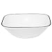 Corelle Square 16-Piece Simple Lines Design Dinnerware, with Service for 4, Features Chip Free and Break Resistant Dishware, is Microwave Safe, Oven and Dishwasher Safe, with Bold and Bright Colors, Scratch and Fade Resistant, with Stackable Design for Easy Storage