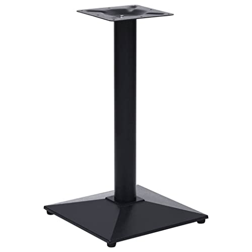 Lumanois Pied de Table de Bistro Noir 41x41x72 cm Fonte Pieds de Table Noir,325437
