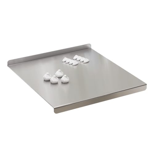 Negosuステンレス製のまな板、肉用、大きな滑り止めは、レストラン、に適しています。厚みのある大きなキッチン (長さ40cm、幅70cm、厚さ1.5cm,両側を折ります)