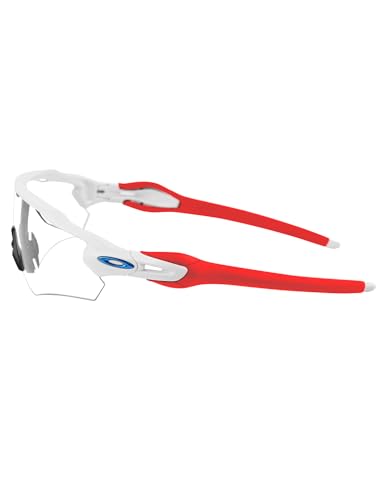 Image of Eye Opening Stuff Replacement White Temples Arms For Oakley Radar EV OO9275 Sunglasses - Red