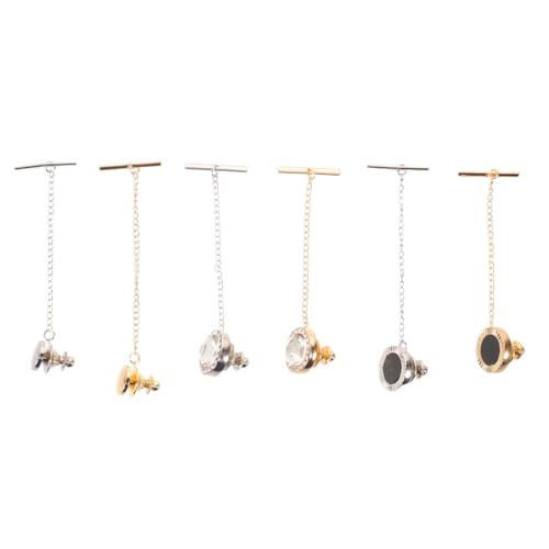 Pinzas para corbata con cadena firme Abaodam de cobre para el uso diario