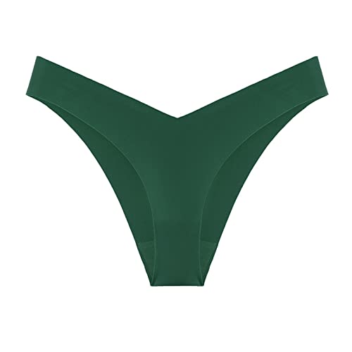 Cocila Bragas Menstruales Flujo Abundante - Mujer Algodon Sexy Panty Interior Bikini String Tangas Sin Costuras Nylon Sólido Seda De Hielo (B, L) Cuecas Mulher Braguitas Postparto Tanga Braga