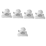 minkissy 5 Uds Gorro De Secador De Pelo Bordado Toalla De Pelo Seco Forro Polar De Coral De Dibujos Animados