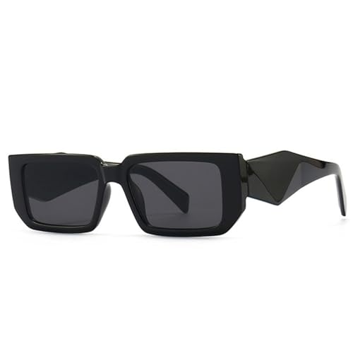 Lunettes de soleil rectangulaires pour festival été et plage en couleur léopard