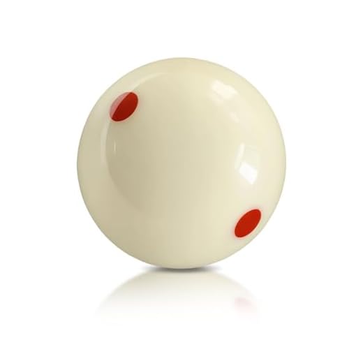 HMQQ 2 1/4" Pool cue Ball with six red dots and Professional AAAA Grade Billiards cue Ball, Set of 1