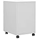 vidaXL Aktenschrank mit Rollen Rollcontainer Bürocontainer Schubladenschrank Büroschrank Stahlschrank Metallschrank Schrank Hellgrau 39x45x60cm Stahl