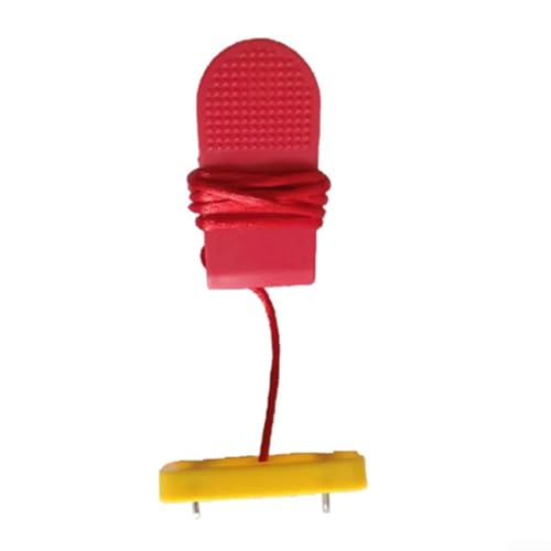 Eawfgtuw Interruptor de parada magnético con llave de seguridad para cinta de correr de inserción doble, equipo de ejercicio con 53 mm de longitud, 33 mm de espacio de inserción