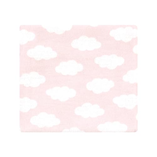 Image of Hudson Baby Unisex Baby Cotton Poly Flannel Receiving Blankets, Unicorns Rainbows, One Size