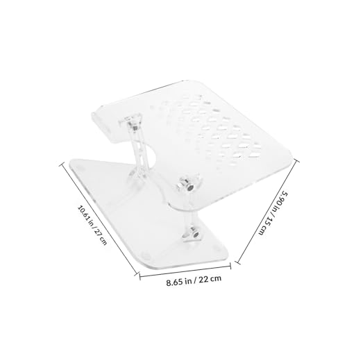 Soporte acrílico ajustable para laptop y libro miniatura 2