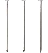 60pcs Hardware Nails, 3 Inches Nickel Plated Hanging Nails, Wall Nails for Hanging, Wood Nails, L...