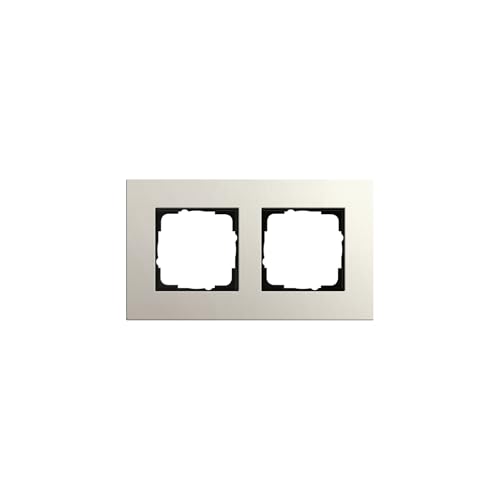 Cadre Gira 0212220 Esprit Linoléum-multiplex 2 postes Gris Clair