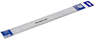 STAEDTLER Ruler, 30 cm Length, Double-Sided Scale for Left- and Right-Handed Users, Made of Transparent Plastic, Ruler in polybag, 562 200 PB