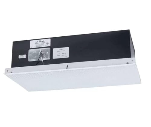 Lowell LT-8A-VB 8-Inch Coaxial Lay-in Tile Ceiling Speaker with 1x2 Grille, Enclosure; 50W Coaxial Driver with 20 Oz LF Ceramic Magnet; Excellent Power Handling and Smooth Sound Reproduction