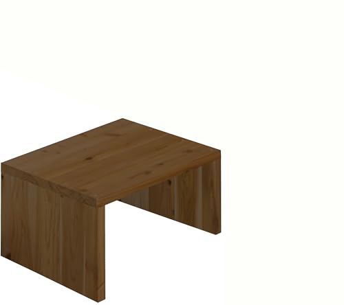 WOODPRO コの字 シェルフ 幅59cm 高さ30cm 奥行40cm マロン色 国産杉 板厚2.8cm オープンラック ディスプレイ キッチン 棚 押し入れ収納 横幅と高さは1cm単位でオーダー可 受注生産