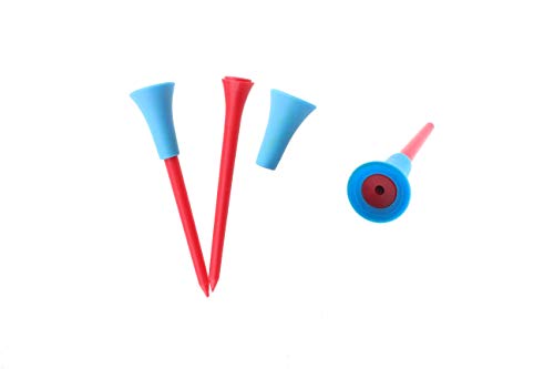 KOFULL-50-PCS-Tees-de-Golf-Goma-Golf-Tees-plastico83mm3-14-70mm-2-18-practica-Camiseta-de-Golf-con-Cabeza-de-Goma-Tees-de-Golf-plastico-Mixto