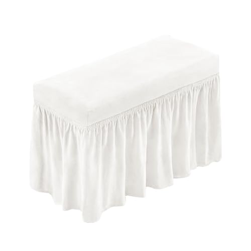 NICEEC Spandex Stretch Piano Bench Cover with Skirt...