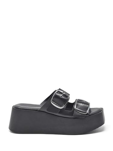Sandales compensées pour femme Noir Cb33320-n nu-pieds d'été