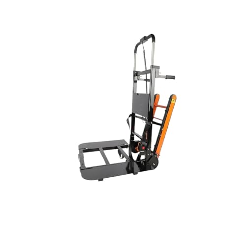 XFYESL Car End Pipes Electric Stair Climbing Hand Trucks 440-880lb Capacity Aluminum Stair Climber Dolly Moving Heavy For Moving home Hand Truck(Orange fixed speed)