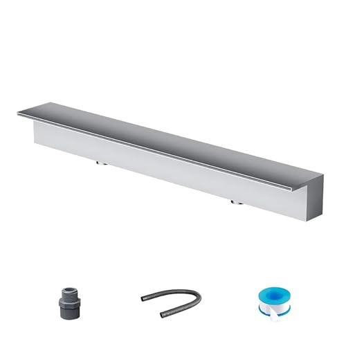 Fontaine à cascade en acier inoxydable 60 cm pour réparer un extérieur terne et sans vie