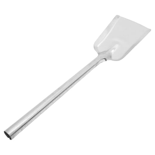 ABOOFAN Pala para Cenizas Metálica Resistente al Calor con Mango Ergonómico Herramienta Versátil para Chimenea Cocina Jardín y Camping para Limpieza y Manipulación de Carbón