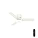 Hunter Indoor Low Profile Ceiling Fan with LED Light and remote control - Minimus 44 inch, White, 59452