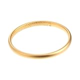LALADEFIEE 1pieza Brazalete De Corazón De Titanio Para Mujeres Joyería De Mano Elegante Diámetro Interior Dorado Accesorio Para Cumpleaños y Celebraciones