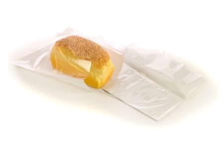 Foglish Home & Garden White Paper Bags With Clear Cellophane Window, 21.5Cm X 21.5Cm, Food Safe For Sandwiches, Baked Goods, Pastries, Film Front 8.5" X 8.5" (50)
