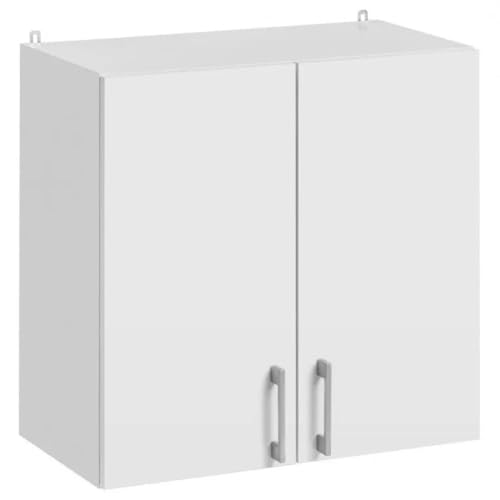 Cuisineandcie - Meuble Haut de Cuisine Eco Blanc 2 Portes L 60 cm