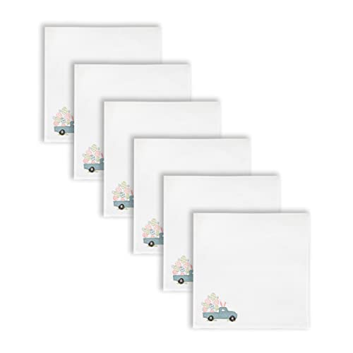 Servilletas de tela cuadradas rojas pack 6 miniatura 2